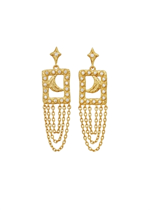 Barbra earrings Forgyldt Maanesten